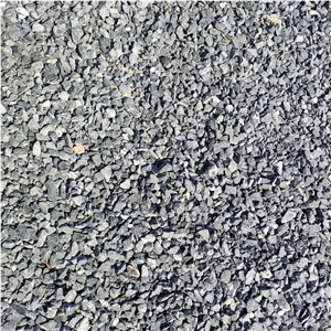 Black Small Irregularity Crushed Stone For Garden Decoration