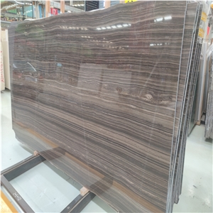 Brown Polishing Obama Wood Marble For Stone Wall