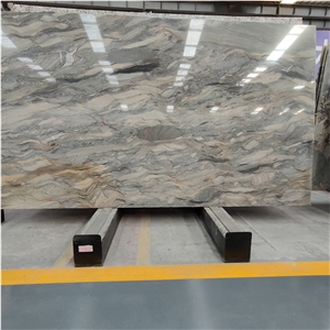 Green Luxury Stone Silk Road Marble For Big Hotel Background