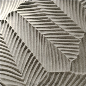 Grey Marble CNC Carving Design Custom Processe3d Wall Panels