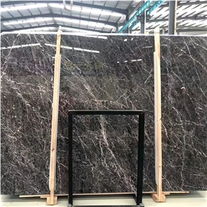 Hang Grey Marble Slab  For Hotel Background Wall Living Room