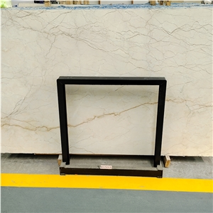 In Promotion Natural Sofitel Gold Marble Slabs For Villa