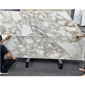 Luxury Calacatta Gold Marble Slabs For Up-Scale Hotel Wall