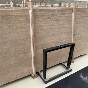 Natural Turkey Beige Travertine Tiles For Exterior Wall Cladding