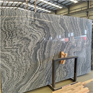 Wave Grain Blue Marble Silver Wave Marble Tiles For Floor