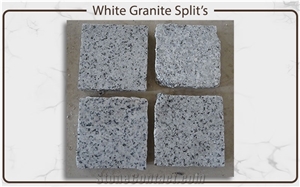 White Granite Splits Cobblestone