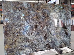 Lemurian Blue Granite Polished Slab