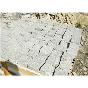 Chinese Grey Granite Paving Stone Outdoor Driveway Cobble