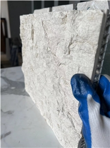 Moca Cream Limestone Mushroom Stone Wall Cladding