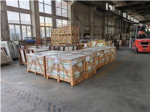 China White Wooden Marble For Hotel Project With Cross Cut