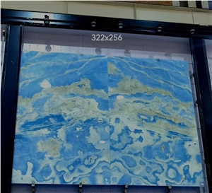 Large Size Blue Onyx Slabs For Background