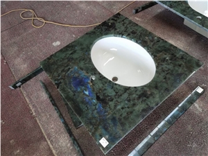 Nature Blue Labradorite Granite Bath Countertop