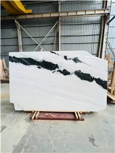 New Arrival Panda White Marble Slab&Tiles For Home Decor