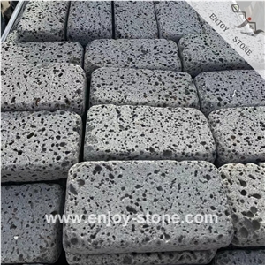 China Lava Stone Tumbled  Cobble Stone