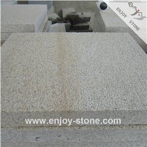 Chinese Rustic Yellow G682 Granite  Bush Hammered Tiles