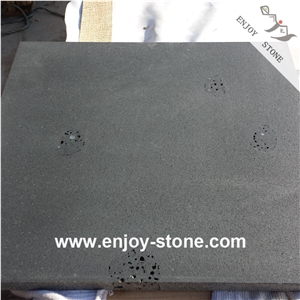 Dark Basalt Slabs For Wall And Floor