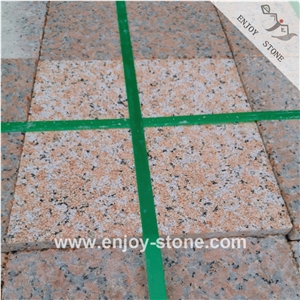 G562 Red Granite Bush Hammered Tiles