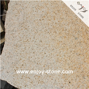 G682 Yellow Granite Gold Rust Flamed Slabs For Wall And