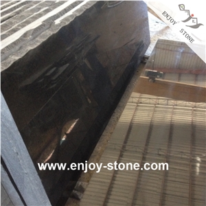 G684 China Black Granite Polished Slabs For Wall & Flooring