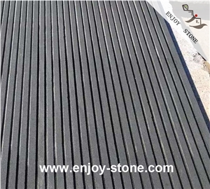 Grooved Basalt Tiles For Wall Cladding