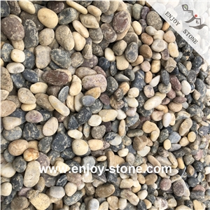 Mixed Size Pebble Stone For Walkway And Pavement