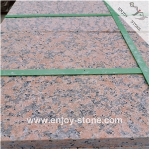 Red Granite G562 Red Granite  Wall / Floor  Tiles Flamed