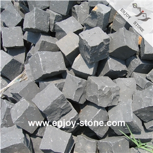 ZP Black 100% Natural Surface Basalt Cubes For Pavers