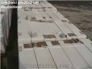 Gris Zarci Stone Tiles 40X30 Bushammered & Brushed