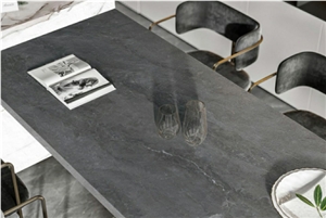 Bespoke Slate Look Sintered Solid Surface Table Tops