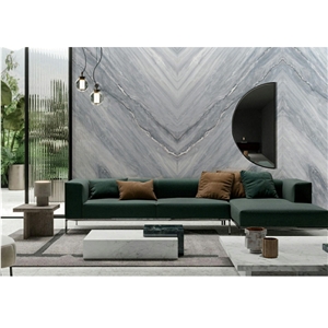 YUANDA Sintered Stone Slabs Blue Sands Wall