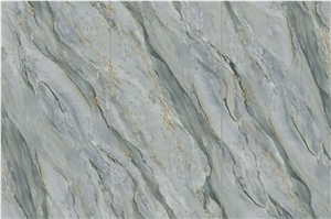 YUANDA Sintered Stone Slabs Irish Green Wall Design