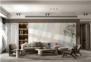 YUANDA Sintered Stone Slabs Lhasa Vera White Wall