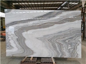 Fusion Marble Book Match Stone Slabs For Wall Cladding