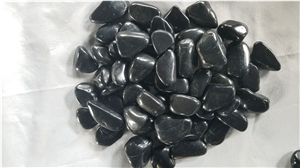 Black Color Mexican Beach Polished Landscaping River Pebbles