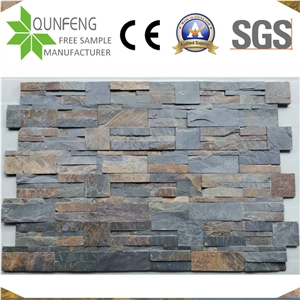 China 18*35CM Rusty/Multicolor Split Slate Ledgestone Panels