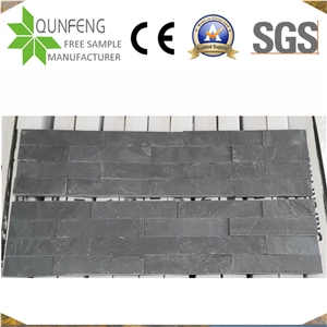China Split Face Black Stone Interior/Exterior Slate Veneer