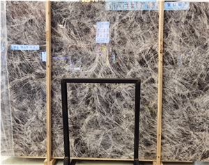 China Alpnis Grey Marble Slabs Polished  Interior Floor