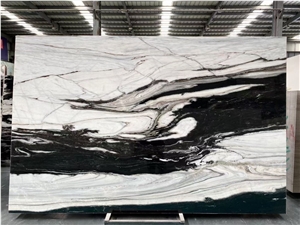 China Panda White Marble Slabs