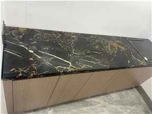 China Portoro Marble Polised Pattern Wall Kitchentop