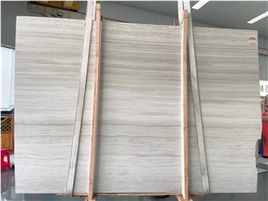China Wooden White Slabs Marble Pattern Polish Floor Wall