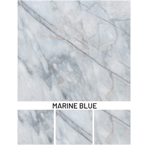Afyon Gray Marble Marine Blue