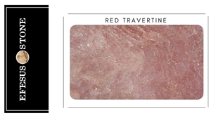 Turkey Red Travertine Stone Slab