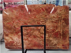 A Grade Quality Luxury Rosalia Red Marble Slabs