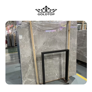 Building Natural Stone Polished Surface Grey Marble Slabs