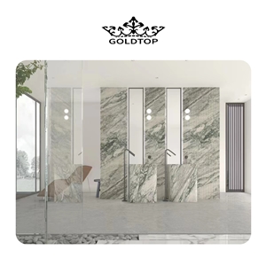 GOLDTOP OEM/ODM Fior Di Pesco Apuano Italy Marble Stone Stairs, Steps