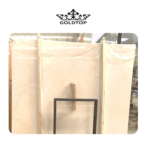 Luxury Cream Rose Marble Slabs For Hotel Wall And Floor