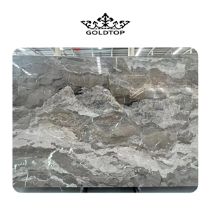 Luxury Design Whith Van Gogh Brown Marble Slabs