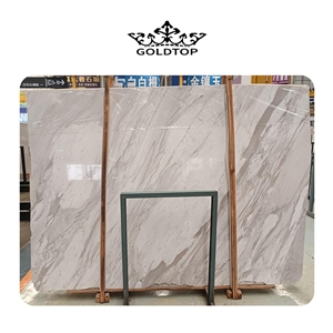 Wonderful Natural White Marble Volakas White Slabs
