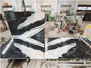 China Panda White Marble Slabs Balck White Marble Stone Slab