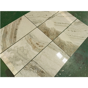 Bianco Oro China White Marble Polished Floor Tiles